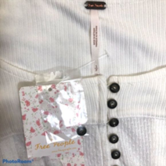 Free People Pleated Top with Balloon Sleeves - Picture 6 of 6